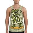 thumbnail image 1 of Easygdp Dinosaur Men's Tank Top, Sleeveless Muscle T Shirts, Breathable, Quick-Dry, Loose for Gym, Running, Fitness - 4X-Large, 1 of 9