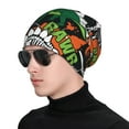 thumbnail image 1 of Easygdp Dinosaur Skeleton Knit Beanie, Soft Beanie Hat, Daily Beanie in Fine Knit for Women Men Winter, 1 of 7