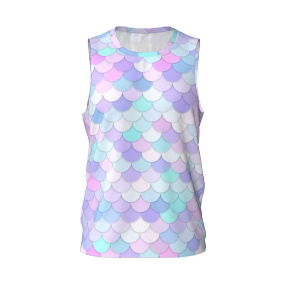 Easygdp Dodgerblue Men's Mesh Basketball Jersey Quick Drying Sleeveless Shirts Fitted Muscle Tank Tops Sport Round Neck T-Shirt - Small