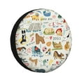 thumbnail image 1 of Easygdp Dogs Funny Pets Wheel Sun Guard, Spare Tire Cover,Universal Trailer Suv Truck Camper Travel,Easy To Install And Remove -17 Inch, 1 of 9