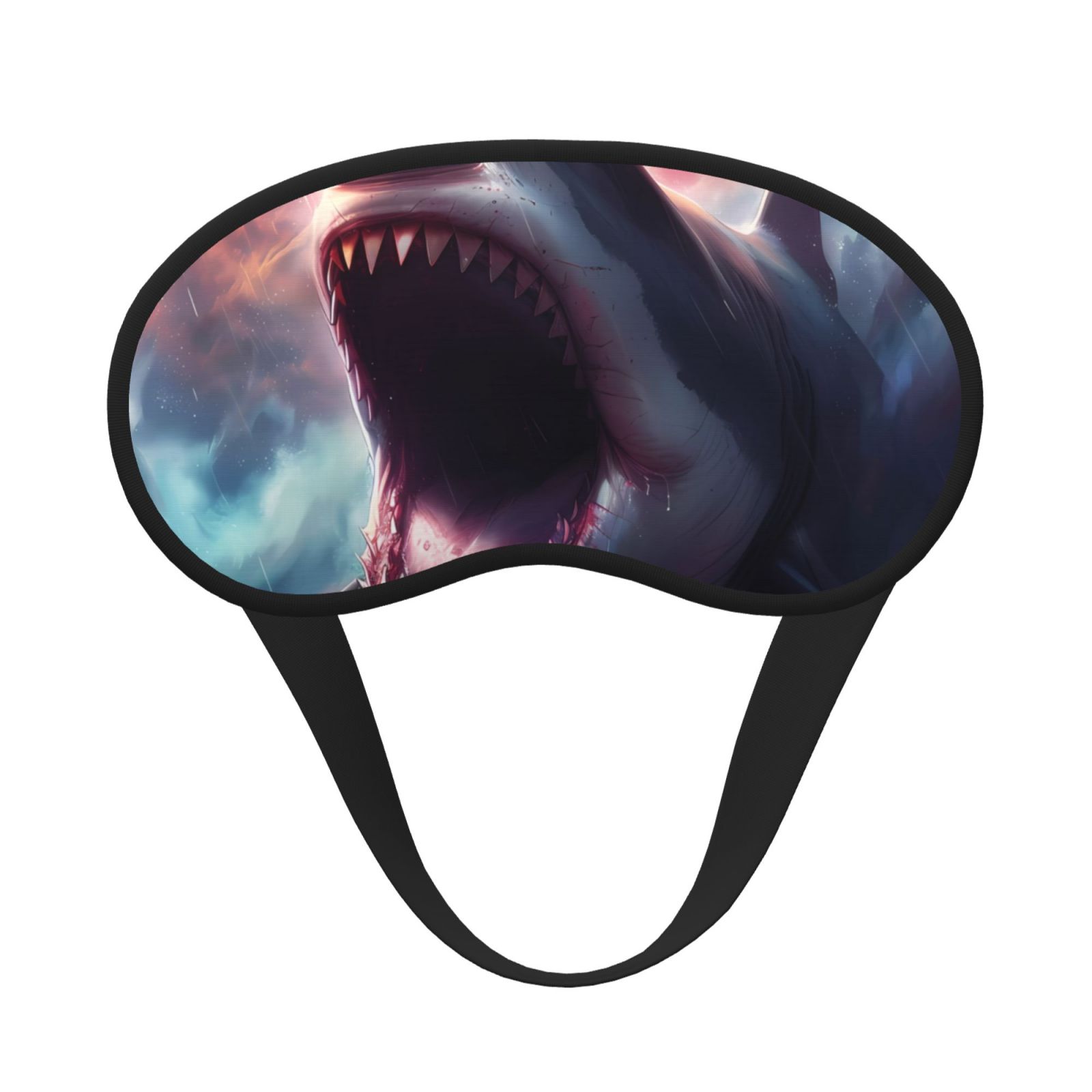 Easygdp Dramatic Shark Attack Sleep Mask Silk Eye Mask for Sleeping