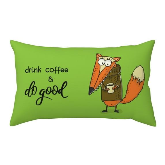 Easygdp Drink Coffee And Do Good Envelope Closure Pillowcase - 20x36in, Queen Pillowcase, Breathable, Stain-Resistant, Wrinkle-Free