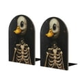 thumbnail image 1 of Easygdp Duck Bones 2 Pcs Bookend Large Capacity Office Book Ends for Home Office Library School Study Decoration, 1 of 8