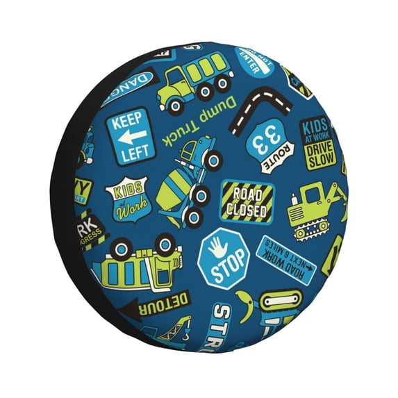 Easygdp Dump Truck Wheel Sun Guard, Spare Tire Cover,Universal Trailer Suv Truck Camper Travel,Easy To Install And Remove -14 Inch