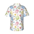 thumbnail image 1 of Easygdp Easter Egg3 Men's Hawaiian Shirts Print Lapel Short Sleeve for Beach, vacation, party, casual occasions - 3X-Large, 1 of 9