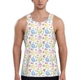 thumbnail image 1 of Easygdp Easter Egg3 Men's Tank Top, Sleeveless Muscle T Shirts, Breathable, Quick-Dry, Loose for Gym, Running, Fitness - 4X-Large, 1 of 9