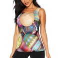 thumbnail image 1 of Easygdp Easter Eggs Women's Workout Tank Top, Running Top, Hiking Shirt, Quick-Dry for Running, Yoga, Hiking - Medium, 1 of 9