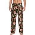thumbnail image 1 of Easygdp Edgehog and Mushrooms Men's Pajama Pant, Sleep Elastic Waistband Lounge Pants - XX-Large, 1 of 1