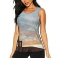 thumbnail image 1 of Easygdp Elephant Giraffe Women's Workout Tank Top, Running Top, Hiking Shirt, Quick-Dry for Running, Yoga, Hiking - Small, 1 of 9