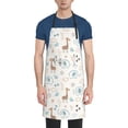 thumbnail image 1 of Easygdp Elephants And Giraffes Waterproof Apron with Pockets Adjustable Cooking Aprons Kitchen Bib Cute Apron for Kitchen, Cooking & Baking, 1 of 8