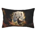 thumbnail image 1 of Gaeub Enchanted Deer In Cave Printed Men's Short Pajama Pants, Lightweight Lounge & Sleep Bottoms Keep You Cool-20"x30", 1 of 6