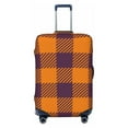 thumbnail image 1 of Easygdp Fall Buffalo Plaid Double-Sided Printed Elastic Suitcase Protective Cover,Invisible Zipper, Business Trip Luggage Cases,Washable And Resistant To Falling -X-Large, 1 of 9