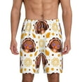 thumbnail image 1 of Easygdp Fall Turkey Men's Short Pajama Pants, Sleep Shorts, Household Pants, Casual Pants with Pockets - XX-Large, 1 of 9