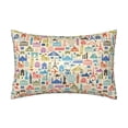 thumbnail image 1 of Easygdp Famous Places Pillowcase 20×30 inches, Throw Pillowcase with Invisible Zipper for Bedroom, Sofa, Office, 1 of 8