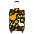 thumbnail image 1 of Easygdp Farm Goose Double-Sided Printed Elastic Suitcase Protective Cover,Invisible Zipper, Business Trip Luggage Cases,Washable And Resistant To Falling -Large, 1 of 9