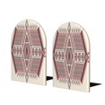 thumbnail image 1 of Easygdp Fashion Tatreez2 2 Pcs Bookend Large Capacity Office Book Ends for Home Office Library School Study Decoration, 1 of 8