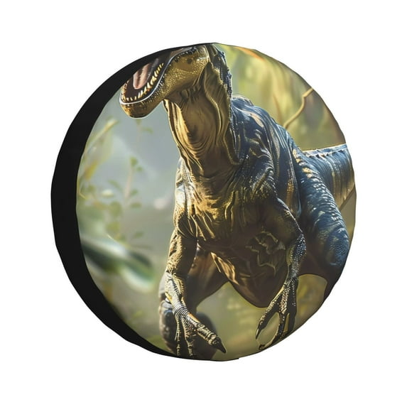 Easygdp Ferocious Dinosaur Wheel Cover,Spare Tire Cover,4-17in Spare Tire Cover Universal Fit for Trailer, Car, Truck, SUV, Jeep-17 inch