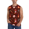 thumbnail image 1 of Easygdp Fire Extinguisher Men's Breathable Tank Tops Sleeveless Sporty T Shirts for Basketball, Mountaineering, Bodybuilding -Large, 1 of 8