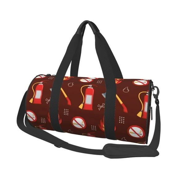 Easygdp Fire Extinguisher Travel Bag, Camping, Weekend, Carry On Overnight Duffel Bag with Shoulder Strap