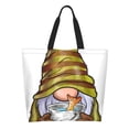 thumbnail image 1 of Easygdp Fishing Gnome Fisherman Tote Bags for Women,Women Travel Shoulder Bags Handbags，Big Capacity Shopping Work Bag, 1 of 8
