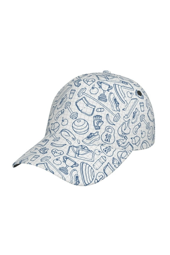 Fitness Guru Baseball Cap with Adjustable Buckle Lightweight, Breathable, Sweat-Absorbent Hat for Outdoor Activities, Sports, and Casual Wear