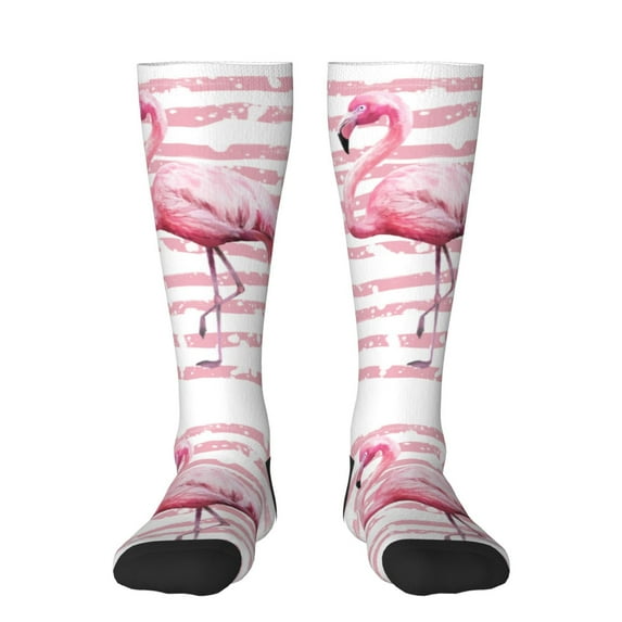 Easygdp Flamingo Fashionable Adult Sockings&Sports Sockings&Breathable Sockings, Non-Pilling,Contrasting Color Design