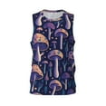 thumbnail image 1 of Easygdp Floral Hippie Mushrooms Men's Mesh Basketball Jersey Quick Drying Sleeveless Shirts Fitted Muscle Tank Tops Sport Round Neck T-Shirt - X-Large, 1 of 9