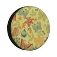 thumbnail image 1 of Easygdp Floral With Butterflies Wheel Sun Guard, Spare Tire Cover,Universal Trailer Suv Truck Camper Travel,Easy To Install And Remove -16 Inch, 1 of 9