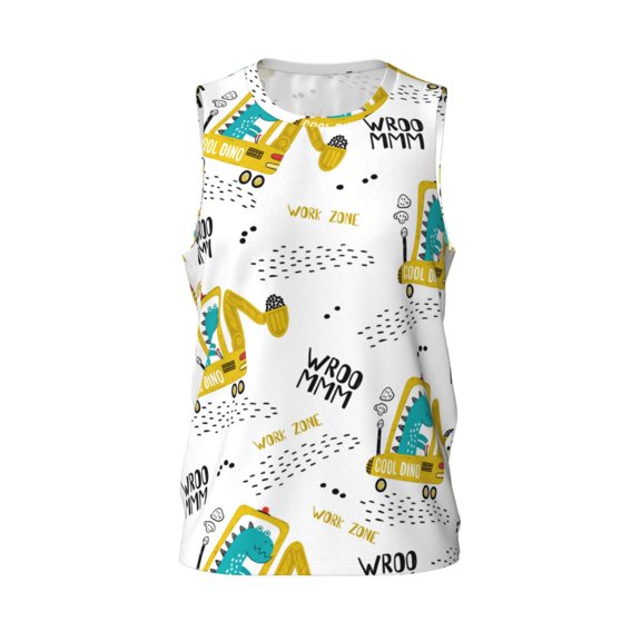 Easygdp Flower (2) Men's Mesh Basketball Jersey Quick Drying Sleeveless Shirts Fitted Muscle Tank Tops Sport Round Neck T-Shirt - Small