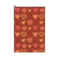 thumbnail image 1 of Easygdp Flower Hearts Golf Towel 24x16in for Men and Women with Carabiner Clip for Easy Attachment, 1 of 8