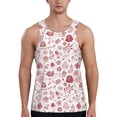 thumbnail image 1 of Easygdp Flower Leaves Men's Tank Top, Sleeveless Muscle T Shirts, Breathable, Quick-Dry, Loose for Gym, Running, Fitness - 4X-Large, 1 of 9