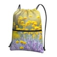 thumbnail image 1 of Easygdp Flowers And Butterflies Drawstring Backpack Gym Bag,Sport Gym Sackpack,Gym Sack with Side Pocket for Men Women, 1 of 6