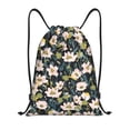 thumbnail image 1 of Easygdp Flowers Drawstring Backpack, Beach Sackpack, Travel Sackpack Lightweight for Sports, Gym, Travel, Swimming - Small, 1 of 9