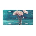 thumbnail image 1 of Easygdp Flowers in Glass Vase License Plate Car Front License Plate Car Decoration Car Accessories Front Tag Plate Standard Size, 1 of 8