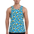 thumbnail image 1 of Easygdp Flying Bees Men's Tank Top, Sleeveless Muscle T Shirts, Breathable, Quick-Dry, Loose for Gym, Running, Fitness - 3X-Large, 1 of 9