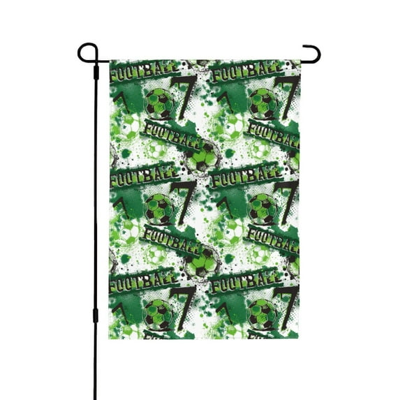 Easygdp Football 7 Garden Flag Yard Flag Welcome Flag, Double-Sided, Weather Resistant for Outdoor Decor - 12.5"x18"