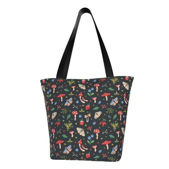 Easygdp Forest Flora and Insects Shoulder Bags for Women,Crossbody Bags Shoulder Purse Handbag for Women