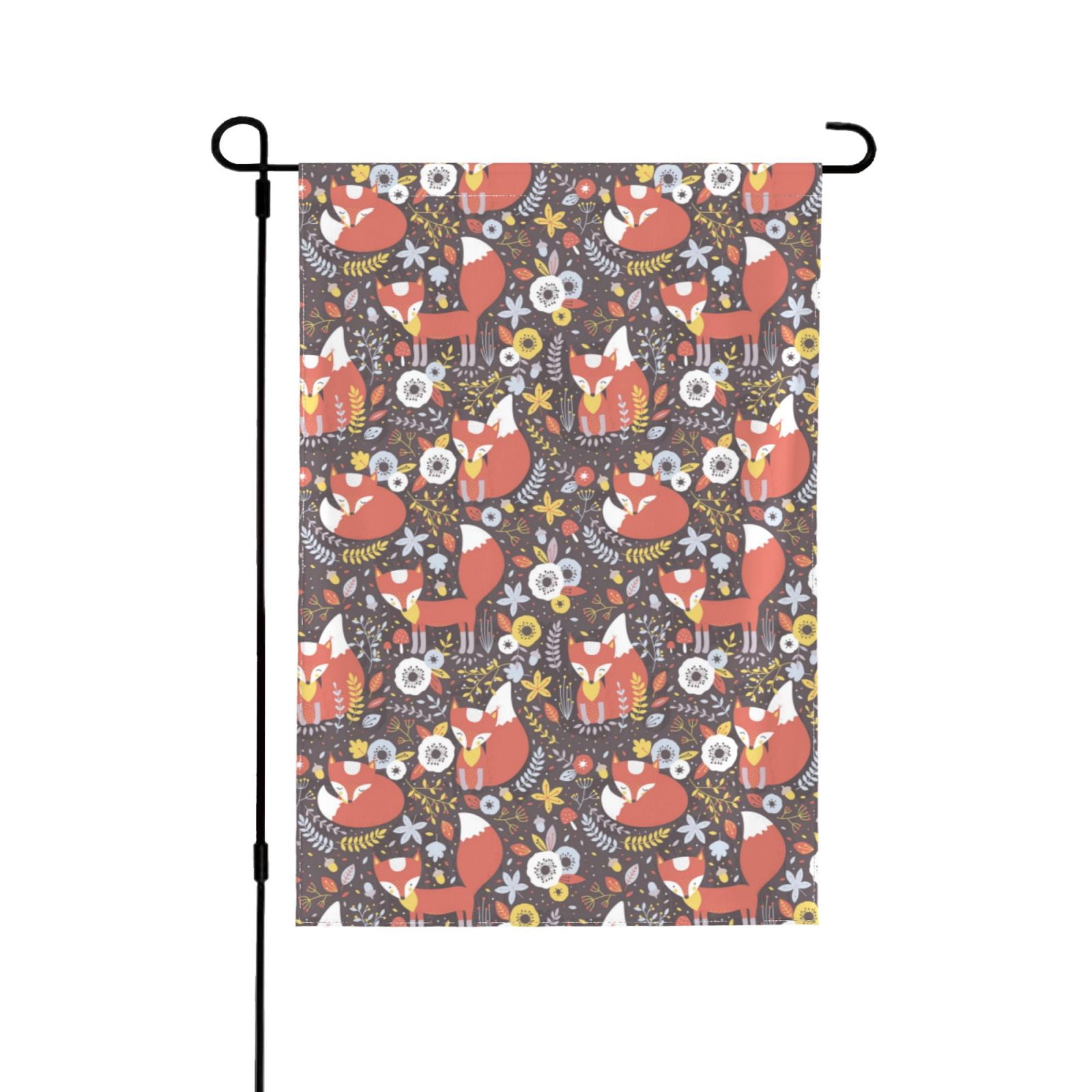Easygdp Foxes Garden Flag Yard Flag Welcome Flag, Double-Sided, Weather ...