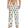 thumbnail image 1 of Easygdp French Bulldog With Coffee Cup Men's Pajama Pant, Sleep Elastic Waistband Lounge Pants - Large, 1 of 9
