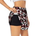thumbnail image 1 of Easygdp French Bulldog1 for Women's Athletic Shorts - High-Waist, Quick-Dry Workout Shorts with Pockets, Ideal for Running, Yoga, and Training-XX-Large, 1 of 7
