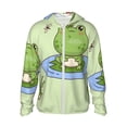 thumbnail image 1 of Easygdp Frog Amanita Mushroom Lightweight Long Sleeve Sun Shirt Sports long-Sleeved Sun Protective Clothing, Quick Drying Breathable-Small, 1 of 7