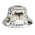 thumbnail image 1 of Easygdp Funny Animals Series Double-Sided Reflective Fisherman Hat for Outdoor and Night Walking, Unisex, 1 of 9
