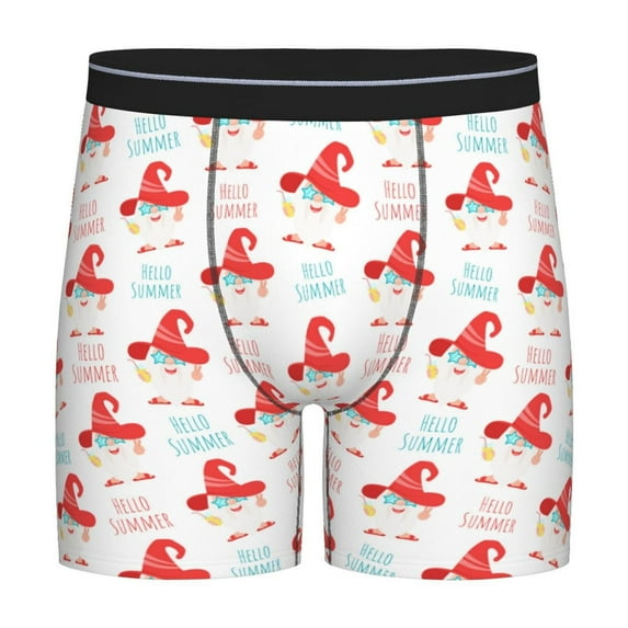 Easygdp Funny Gnomes Men's Boxer Briefs Men’s Underwear Boxer Briefs for Men