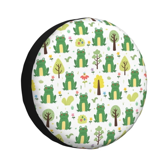 Easygdp Funny Toad Wheel Cover,Spare Tire Cover,4-17in Spare Tire Cover Universal Fit for Trailer, Car, Truck, SUV, Jeep-17 inch