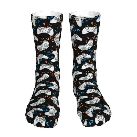 Easygdp Game Ankle Socks for Women Stocking Mid Calf Socks Ultra Stretchy for Boots Sneakers Loafer