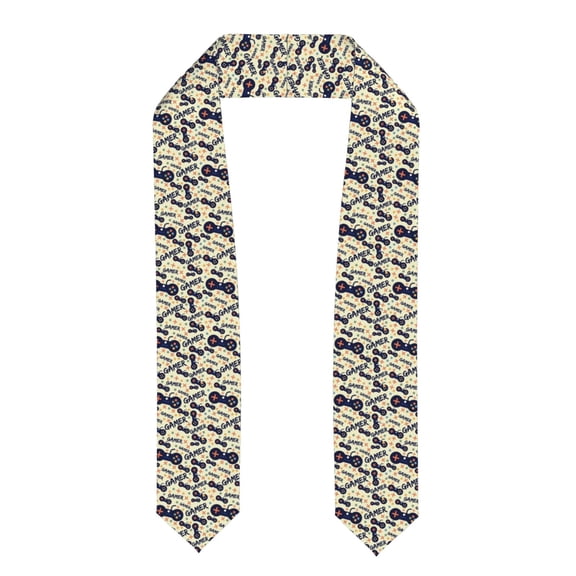 Easygdp Game Controller Unisex Adult Graduation Stole Shawl 36" Long for Academic Commencements Shawl-Flattened