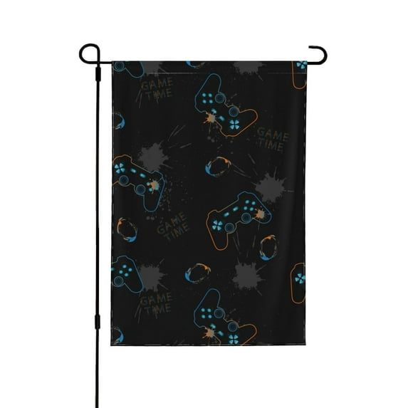 Easygdp Game Time Garden Flag Yard Flag Welcome Flag, Double-Sided, Weather Resistant for Outdoor Decor - 28"x40"