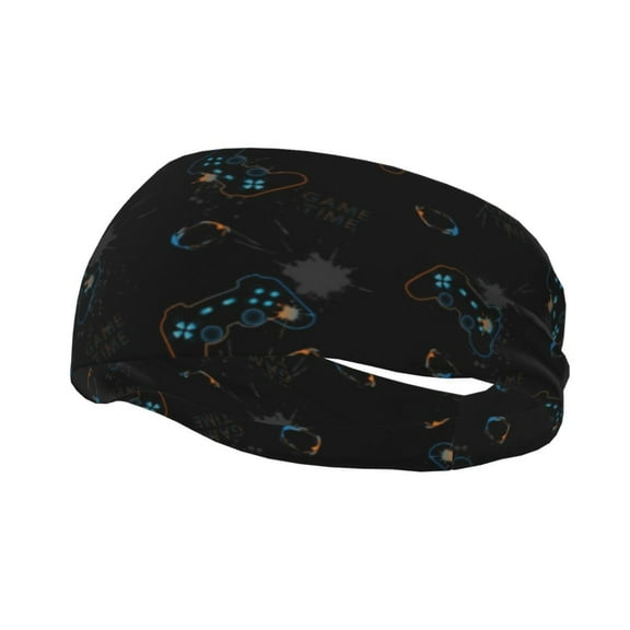 Easygdp Game Time Sports Headband Non Slip Headband Unisex for Head Circumference 19.6 - 22.4 inch