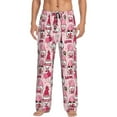 thumbnail image 1 of Easygdp Garden Gnomes Men's Pajama Pant, Sleep Elastic Waistband Lounge Pants - Small, 1 of 1