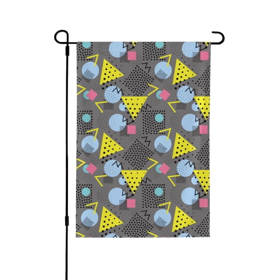 Easygdp Geometric Garden Flag Yard Flag Welcome Flag, Double-Sided, Weather Resistant for Outdoor Decor - 28"x40"